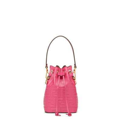 Fendi pink best sale bucket bag