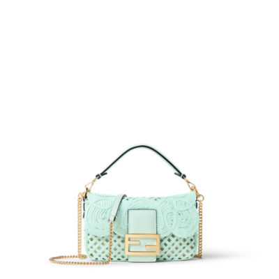 バゲット® ミニ ファブリック グリーン | Fendi