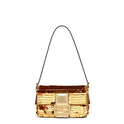 FENDI 1997 MINI BAGUETTE GOLD SEQUINS – THE LUX THEORY