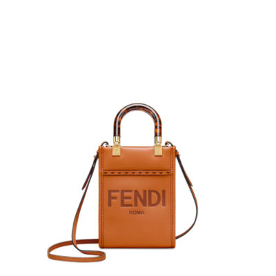 新品 フェンディ FENDI ショルダーバッグ ミニ サンシャイン ショッパー ブラウン