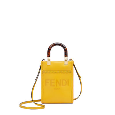 サンシャイン ショッパー ミニ - イエローレザー ミニバッグ | Fendi