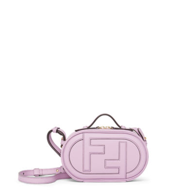 O'Lock Mini Camera Case - Pale pink leather mini bag