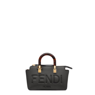 バイ ザ ウェイ ミニ - ブラックレザー ボストンバッグ ミニ | Fendi