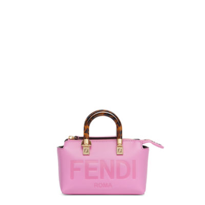 By The Way Mini Pink leather small Boston bag Fendi