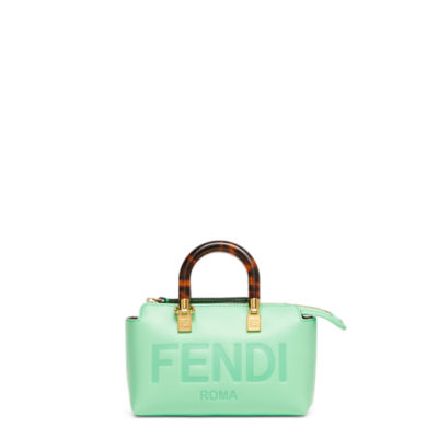 Fendi By The Way Fabric Mini Boston Bag Blue 8BS067AL9QF0E2A