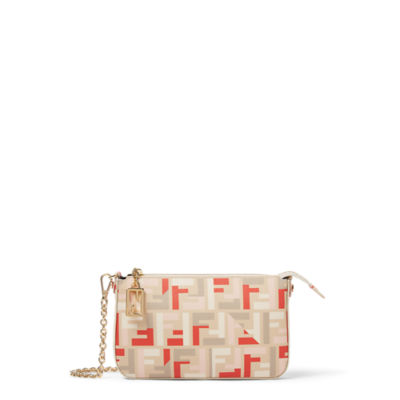 Baguette Pouch Fabric Beige | Fendi