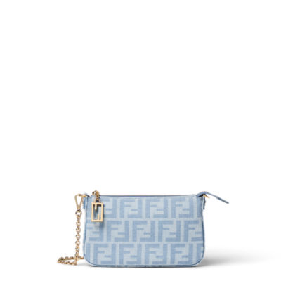 Baguette Pouch - Light blue | FENDI US