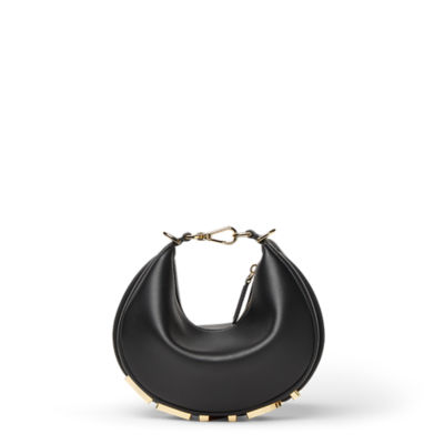 Fendigraphy Mini - Black leather mini-bag | Fendi