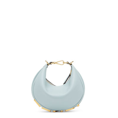Fendigraphy Mini - Light blue leather mini bag | Fendi