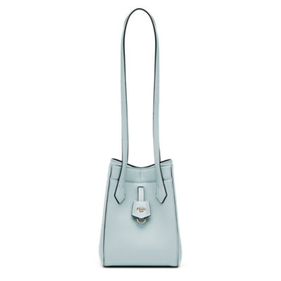 Fendi Origami Mini - Light blue leather mini bag that can be 