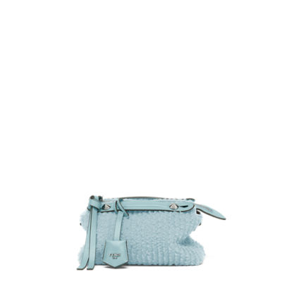 By The Way Soft Mini - Light blue sheepskin mini-bag | Fendi