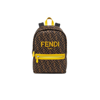 Junior FF Backpack - FF nylon backpack with Fendi Roma print | Fendi