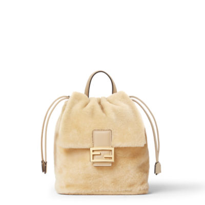 バックパック ファー ベージュ | Fendi