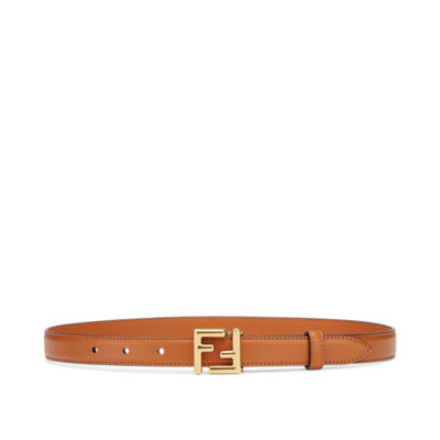 FF Belt Leather Brown | Fendi