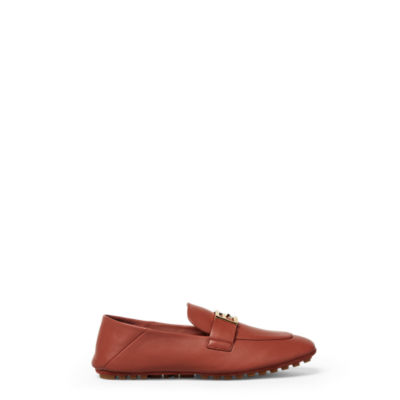 【関税&送料込】Fendi Brown Suede O Lock Light Loafers Fendi O'Lock loafers Leather Brown | Fendi