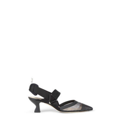 Fendi mesh discount slingback