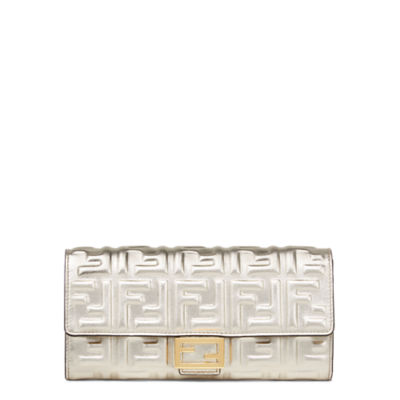 バゲット コンチネンタル財布 - グレーレザー 財布 | Fendi