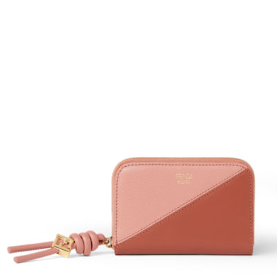 FFダイヤモンド ジップアラウンド財布 ミニ レザー ピンク | Fendi