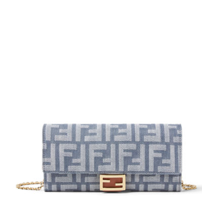 フェンディFENDI ロゴジャガードデザインポーチ 黒 | DCブランド