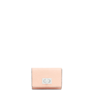 FENDI ピーカブー マイクロ 三つ折り財布 ホワイトレザー