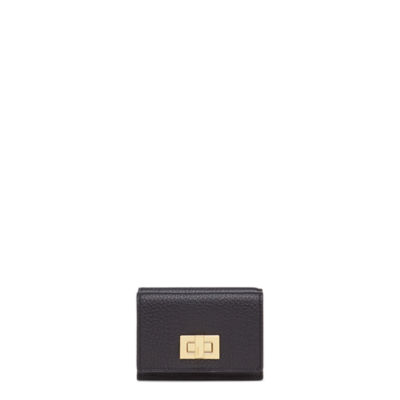 ピーカブー マイクロ 三つ折り財布 - ブラックレザー 財布 | Fendi