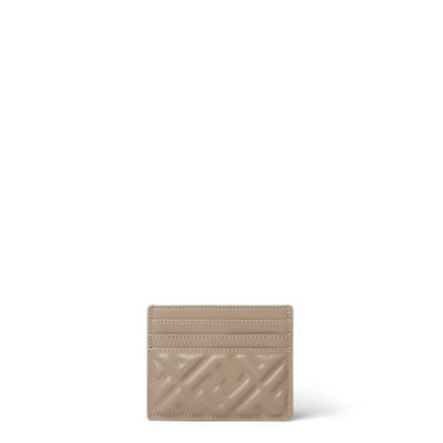 国内発送【FENDI】バゲット カードケース FFモチーフ バゲット カードケース レザー グレー | Fendi