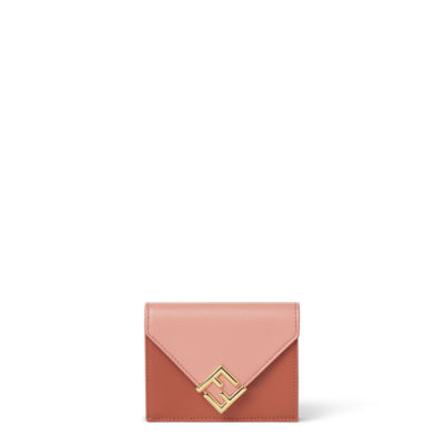 FF Diamonds Wallet Leather Pink | Fendi