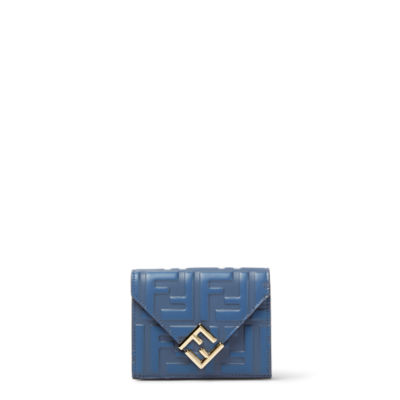 FFダイヤモンド財布 レザー ブルー | Fendi FFダイヤモンド財布 レザー ブルー | Fendi