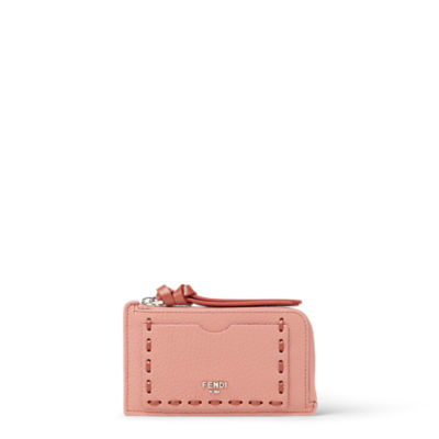 ピーカブー カードケース カーフレザー ピンク | Fendi