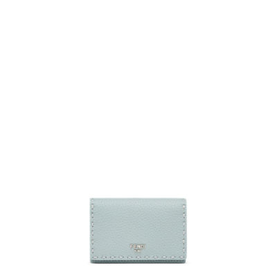 Peekaboo Card Case - Light blue Selleria card holder | Fendi