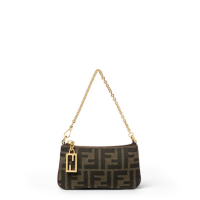ミニ チューブ スリム クラッチ - ブラウン | FENDI JP