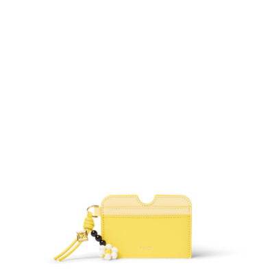 FFダイヤモンド カードケース レザー イエロー | Fendi