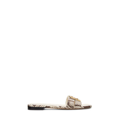 FENDI ☆Fendi FFold Fendi Ffold Slides - Silver – Overstock