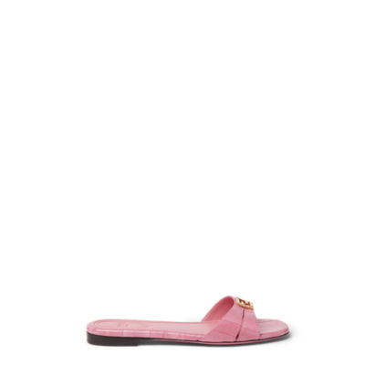 FENDI ファーサンダル ミントグリーン ピンク38サイズ Fendi FFold Precious skin Pink | Fendi