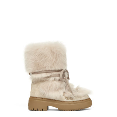 国内で当店のみ FY SPR - Beige Faux-Fur  Boots 12098301_2483771.jpg?w=294