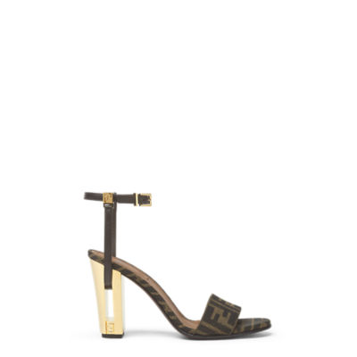 【FENDI】DELFINA SANDAL◆8X8663ABOH Delfina Leather Brown | Fendi