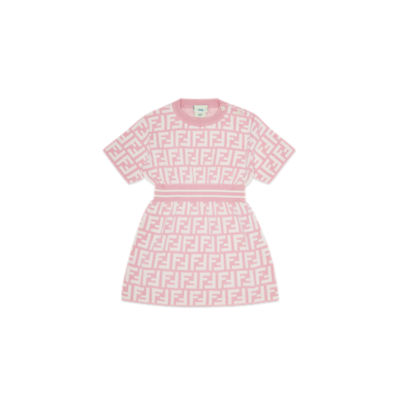 【FENDI】ドレス ピンクFFコットン ドレス BFG081AQUHF1R4T_01