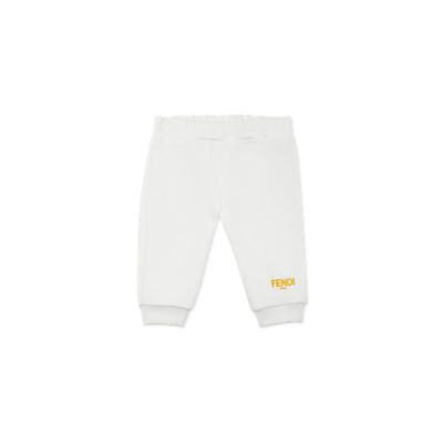 Baby Pants - White jersey Fendi Roma pants | Fendi