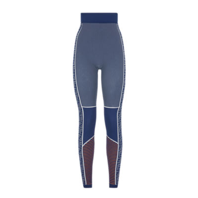 Fendi Blue Forever Fendi Embossed Leggings Fendi