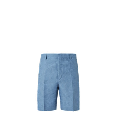 定価8.0万☆FENDI ロゴ ショートパンツ 48 ライトパープル 水着