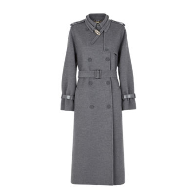 Coat - Gray wool coat | Fendi