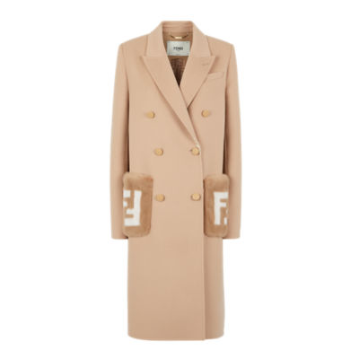 Coat - Beige wool coat | Fendi