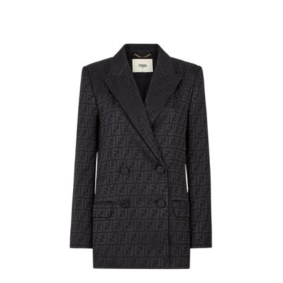 Jacket - Black silk jacket | Fendi