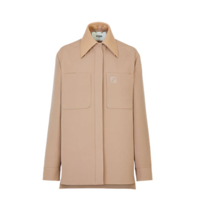 ジャケット FENDI FF beige chambray jacket Buy Fendi Cropped Chambray Jacket with FF Jacquard 2025