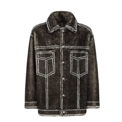 フェンディ(FENDI)フェンディ FFロゴ ムートン ブルゾン ジップ