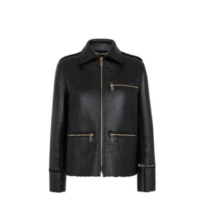 Fendi store leather coat