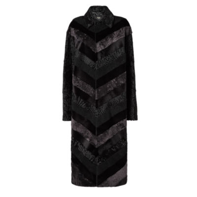 Coat Fur Black | Fendi