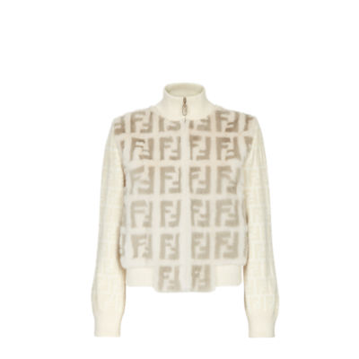 Bomber jacket White mink bomber Fendi