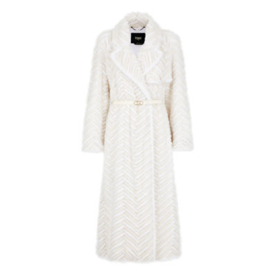 Coat Fur White | Fendi