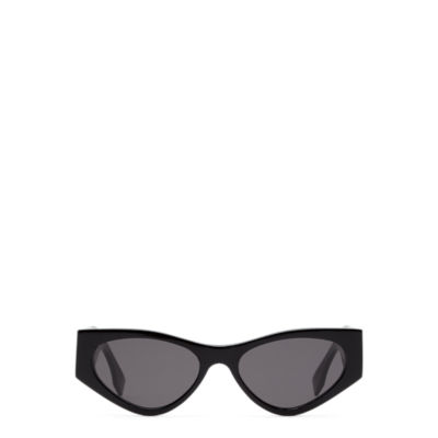 FENDI: sunglasses in acetate with logo - Black